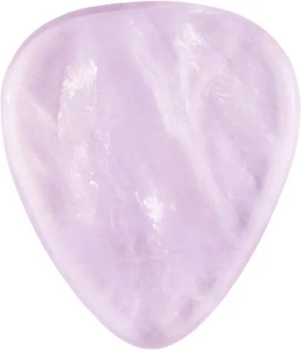 Vista 37 de Púa de Guitarra o Bajo de Piedra Amatista - Calibre Ultra Pesado de 3.0 mm - Forma 351 - Púa Exótica Artesanal de Gema Especial - 1 Paquete