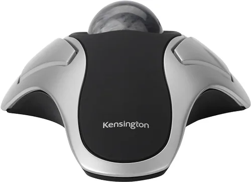 Vista 3 de Kensington Orbit Optical Trackball Mouse USB 2.0, uso de mano izquierda/derecha, negro/plateado