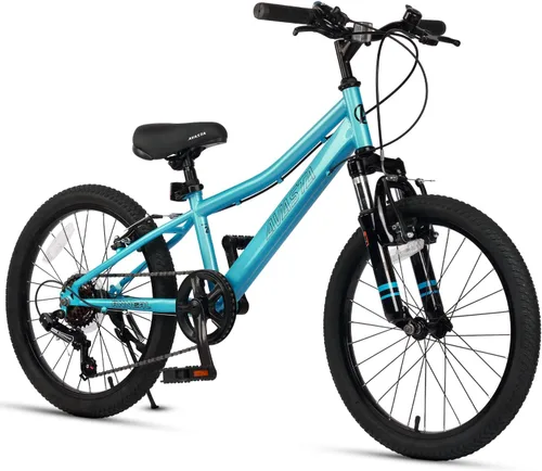 Vista 9 de AVASTA Govet Bicicleta de Montaña de 20'' para Niños de 6-12 Años para Niños y Niñas con Horquilla de Suspensión, Transmisión de 6 Velocidades