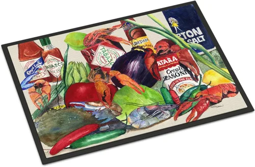 Vista 30 de Caroline's Treasures 1006MAT Pass Bait Shop - Felpudo de 18 x 27 pulgadas, para interiores y exteriores, para entrada, antideslizante, lavable