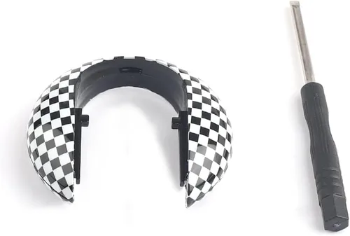 Vista 5 de Union Jack Design - Carcasa para llave a distancia para Mini Cooper KeyCase F54 F55 F56 F60 2014-2023 cuadriculado