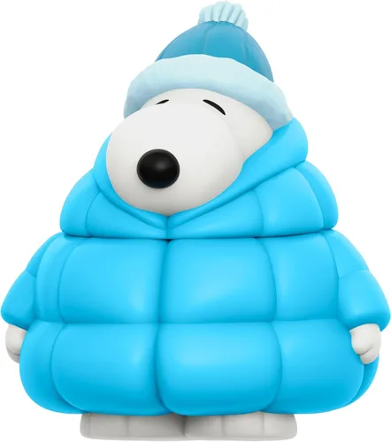 Vista 4 de Super7 ¡Diversión! ¡Diversión! Figura de vinilo de Snoopy de Peanuts (Abrigo inflado) – Figura de acción de Peanuts de 5 pulgadas – Coleccionables