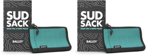Vista 5 de Ballsy Sud Sack - Bolsa de jabón para barra exfoliante para hombre