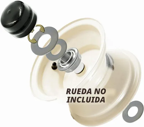 Vista 3 de Kit de conversión de buje de rueda delantera a rodamiento 21546582 21546583 Eje delantero derecha/derecha y 21546832 para Ariens Husqvarna Craftsman