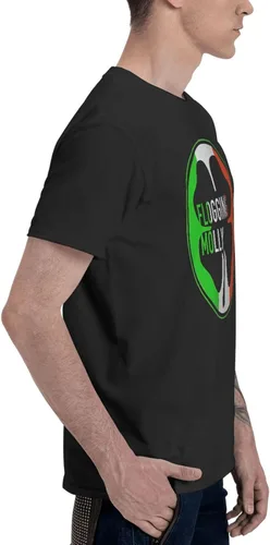 Vista 4 de Men's Cotton T Shirts Casual Camping Short Sleeve Full Season Tee