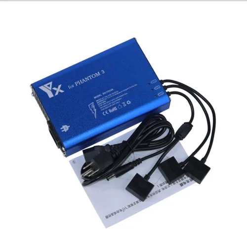 Vista 4 de Cargador de batería múltiple para DJI Phantom 3 SE, Phantom 3 estándar/profesional/avanzado, batería Phantom 3 4k y mando a distancia Phantom 3