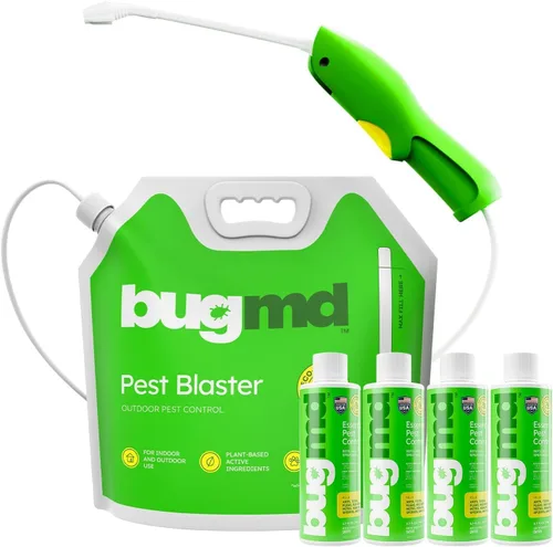 Vista 8 de BugMD matahormigas y concentrado de aerosol antiinsectos - Mata cucarachas y chinches de interior, aerosol para arañas para el hogar, defensa contra