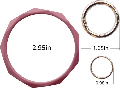 Vista 15 de Llavero pulsera de silicona para mujeres y niñas en forma de diamante