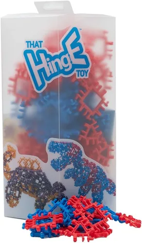 Vista 10 de That Hinge Toy - Juego de 82 piezas azul + rosa, animal + más juguete de construcción STEM