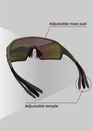 Vista 5 de V-SUP Outdoor Lightweight Sport Sunglasses - UV400 for Biking, Baseball, Running, Cycling, Mountain Bicycle for Men & Women
