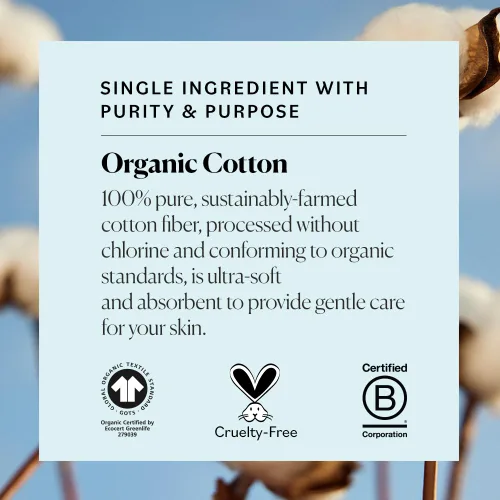 Vista 5 de Sky Organics - Hisopos de algodón orgánico para bebés, 60 unidades - Consejos ultra suaves seguros para bebés - Fuerte y duradero - Hipoalergénico