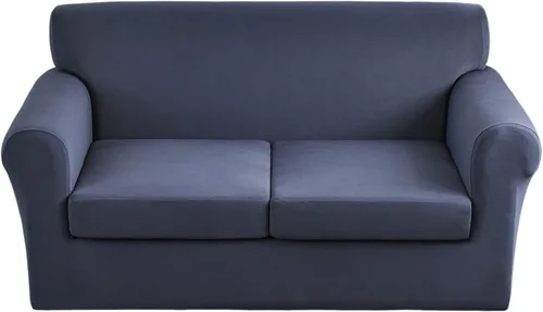 Vista 29 de Fundas elásticas para sofá de 1/2/3 cojines, funda estampada con fundas de cojín de asiento separadas, fundas de sofá lavables, protector de muebles