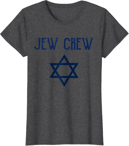 Vista 6 de Camiseta Jew Crew Jewish Star, gris, S