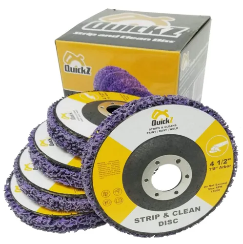 Vista 2 de SDA702K - Removedor de pintura de óxido de 4 1/2 pulgadas, disco de pelado abrasivo para amoladora angular, paquete de 5, eje de 7/8 pulgadas