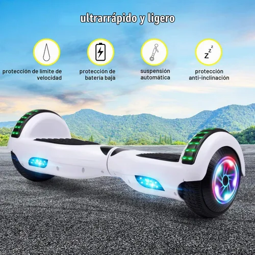 Vista 7 de FLYING-ANT Self Balancing Scooter, 6.5” Two-Wheel with Bluetooth and Flashing LED Lights