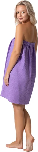 Vista 31 de Robe Direct Quick Dry, Lightweight Waffle Spa/Bath Wrap with Adjustable Closure & Elastic Top