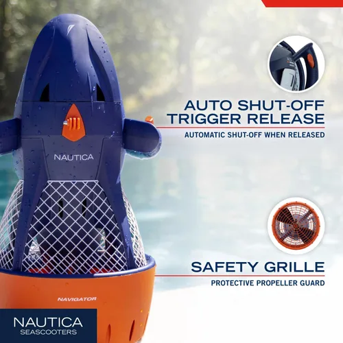 Vista 5 de Nautica Navigator and Skipper Underwater Seascooters, Designed for Younger Recreational Divers and Snorkelers