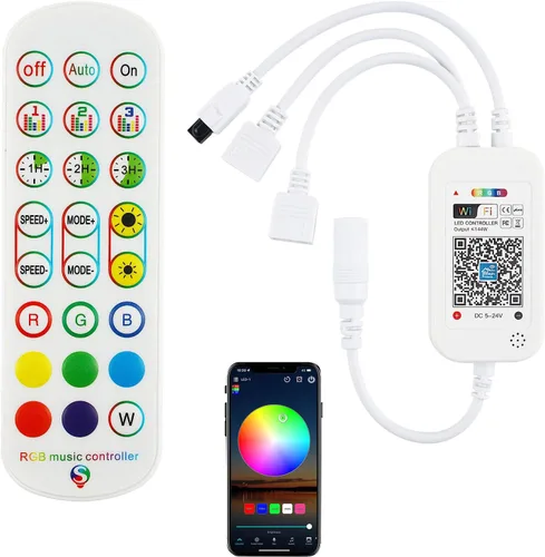 Vista 14 de Control remoto de Bluetooth para las tiras LED del RGB de SMD/de la MAZORCA