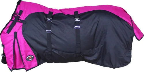Vista 5 de CHALLENGER Manta de invierno de 60 pulgadas 1200D Horse Turnout impermeable de peso pesado 5EE20BG
