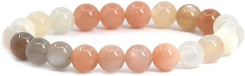 Vista 36 de Justinstones Pulsera elástica de cuentas redondas de 0.315 in con gemas semipreciosas, unisex, 7 pulgadas