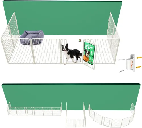 Vista 50 de FXW Homeplus Unleashed Corralito para Perros de Interior - Juego Sin Estrés y Seguro, Resistente de 24 Pulgadas 2 Paneles Corralito para Cachorros