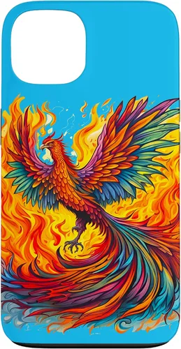 Vista 6 de Fantasy Cute Rising Phoenix Flames Case for iPhone 15