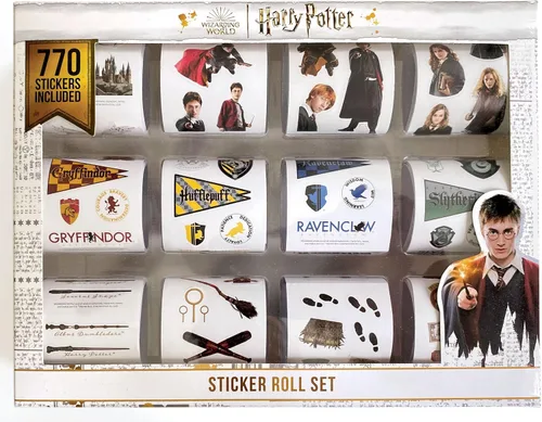 Vista 4 de Paper House Productions Harry Potter Hogwarts Houses Collection - Hojas de calcomanías con efecto esmaltado brillante para manualidades, álbumes