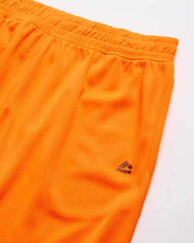 Vista 4 de RBX Pantalones cortos deportivos para niños, paquete de 4 pantalones cortos de malla polar de rendimiento para correr, gimnasio, baloncesto