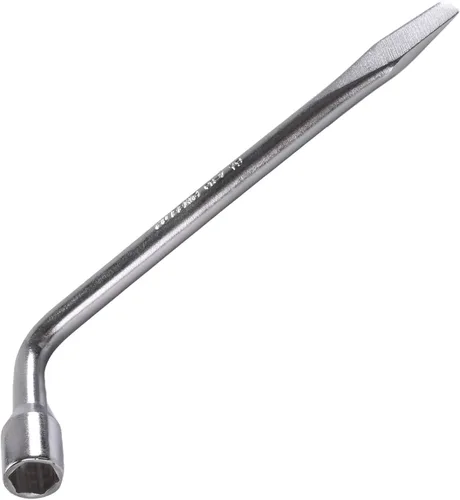 Vista 8 de Heyiarbeit Llave de llanta de repuesto de coche para Jack - L Tipo Hexágono 0.669 in Ranurado End Socket Herramienta de reparación 1pcs