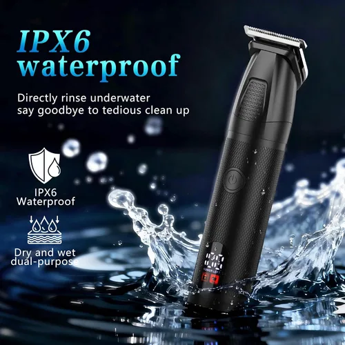 Vista 4 de Manscape - Cortadora de cuerpo y barba para hombres, impermeable Negro