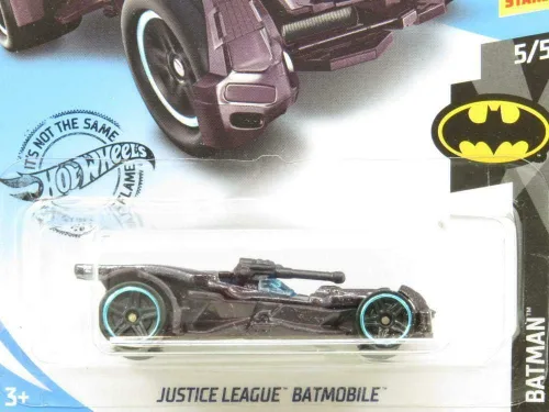 Vista 2 de Hot Wheels Batman Justice League Batmobile 2019, 66/250, negro