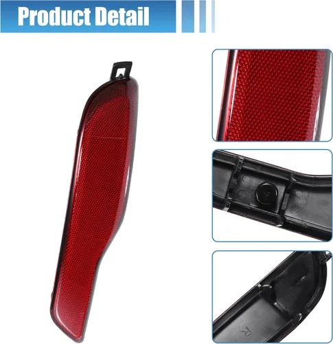 Vista 4 de uxcell Reflector de parachoques trasero del coche derecha para Jeep Cherokee 2014 2015 2016 2017 2018 No.68105144AC