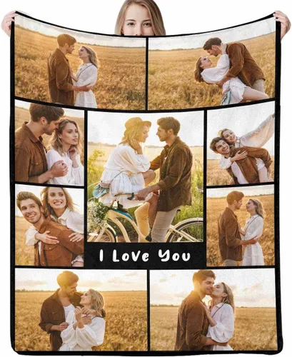 Vista 37 de Artsadd Manta personalizada con foto, mantas personalizadas para papá y abuelo, regalos del Día del Padre, manta conmemorativa para la familia