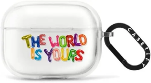 Vista 21 de CASETiFY Impact Airpods Pro (1ª/2ª) - Funda con anillo, color negro