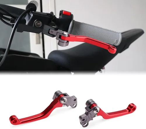 Vista 9 de Palanca de embrague de motocross, palanca de freno de pivote ajustable para Sur Ron Light Bee Segway X260 X160, 6061 Billet plegable izquierda