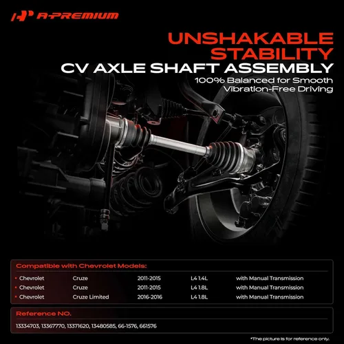 Vista 2 de A-Premium Conjunto de eje CV del lado del pasajero delantero derecho para Chevrolet
