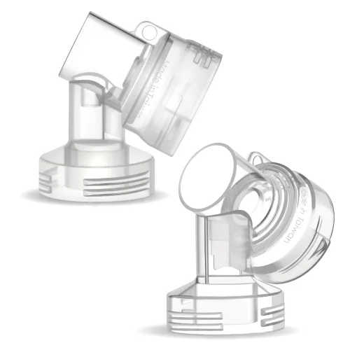 Vista 65 de Maymom MyFit Crater Series - Protector de pecho pequeño de 0.394 in con diseño de dos piezas compatible con piezas de bomba Medela; reemplazo