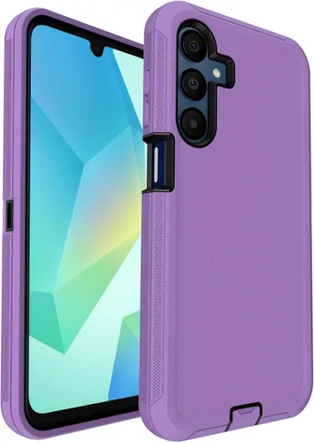 Vista 13 de Funda para teléfono Samsung Galaxy A16 5G, 3 capas de protección contra caídas de 16 pies, con cubierta de puerto a prueba de polvo, funda
