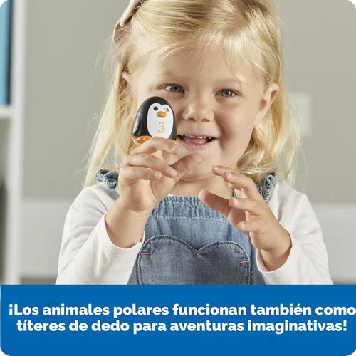 Vista 3 de Learning Resources Sort & Seek - Animales polares - 15 piezas, a partir de 18 meses, actividades de aprendizaje para niños pequeños, juguetes