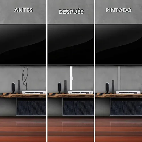 Vista 6 de Juego de 9 piezas de conexión de cable para kit organizador de cables - Gestión de cables para televisores de montaje en pared