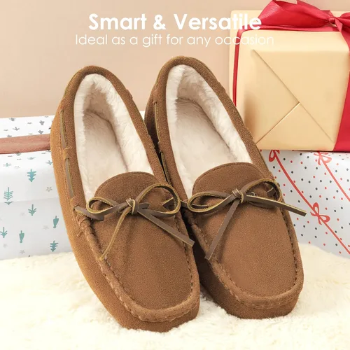 Vista 4 de Pantuflas Dream Pairs planos, de piel sintética, para mujer