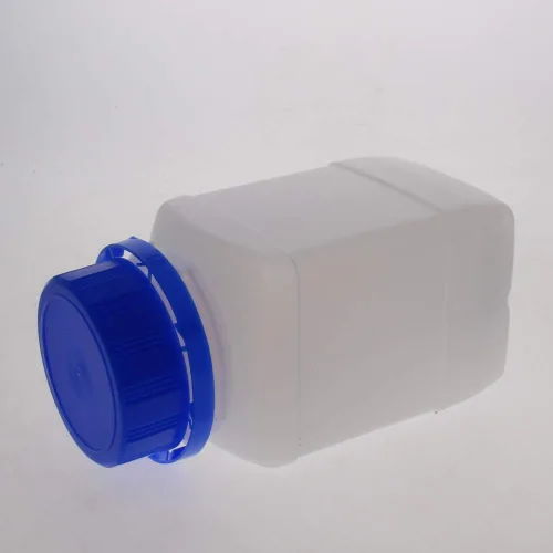 Vista 3 de 5 botellas de plástico de 8.45 onzas / 8.5 fl oz, botellas de reactivo químico de laboratorio de 3.4 fl oz de boca ancha, botellas cuadradas