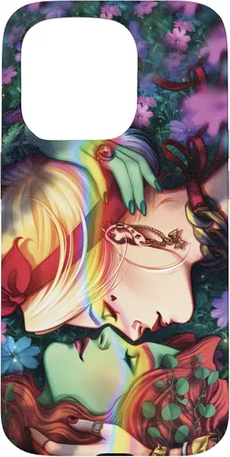 Vista 14 de iPhone 16 DC Comics Pride Harley Quinn & Poison Ivy Nose Touch Case