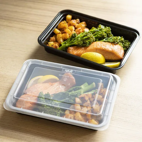 Vista 2 de Igluu Meal Prep Contenedores reutilizables (paquete de 10) 1 compartimento