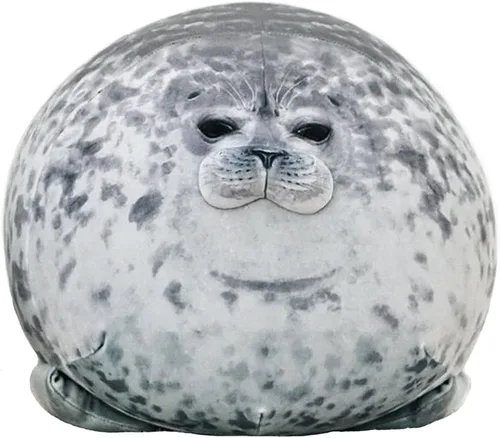 Vista 10 de YESGIRL Almohada de felpa de gato súper suave de 20 pulgadas, adorable juguete de peluche, peluche de gato kawaii gordito para niños y niñas, bonita