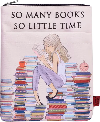 Vista 32 de Funda de libro para los amantes de los libros, protector de libros, fundas de libro para libros de tapa blanda, tela lavable, fundas de libro