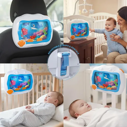 Vista 6 de Juguete musical para dormir para bebés con sonidos ligeros y relajantes Azul
