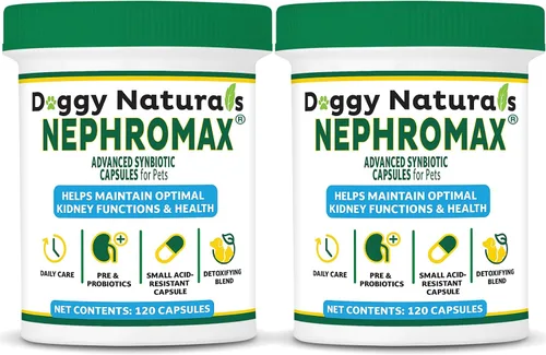 Vista 11 de NEPHROMAX™ Cápsulas Synbiotic para soporte renal para perros y gatos – 36 mil millones de CFU avanzada de próxima generación de mezcla