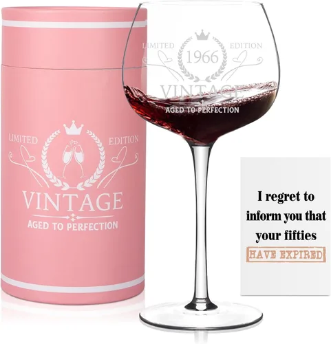 Vista 13 de Regalos de cumpleaños número 30 para mujer, copa de vino vintage 1996 grabada para ella, decoraciones de cumpleaños de 30 años regalos para mujeres