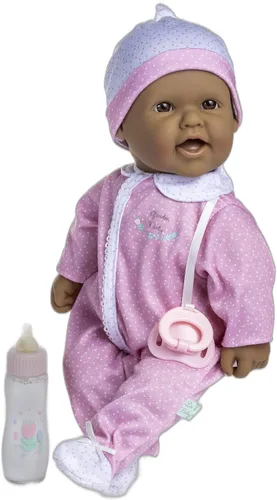 Vista 7 de JC Toys, La Baby, muñeca bebé de 16 pulgadas, cuerpo suave y lavable, color azul, con accesorios, para niños de 12 meses en adelante, diseñada por